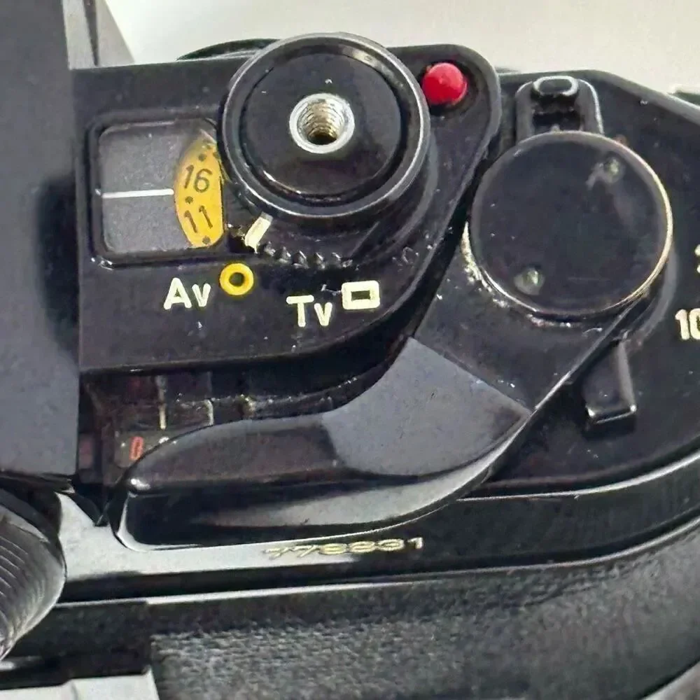 Vintage Canon A-1 Black 35 mm SLR with Strap/ Body Only